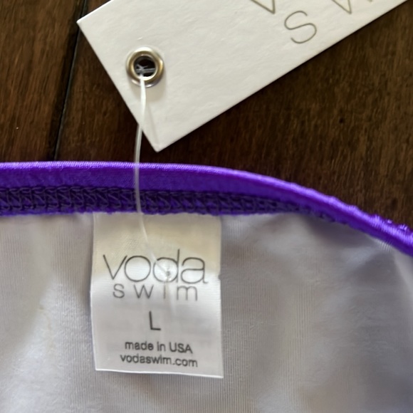 NWT Voda Swim Hoop String Bikini Bottom, L - Picture 10 of 13